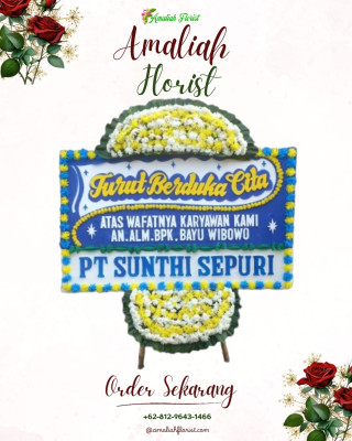 Papan Bunga Duka di Kawo