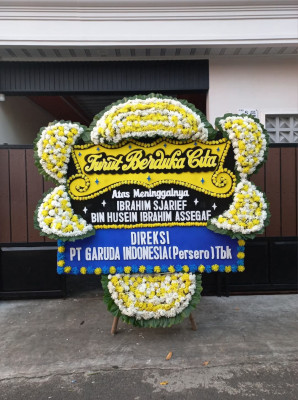 Papan Bunga Duka di Kawo