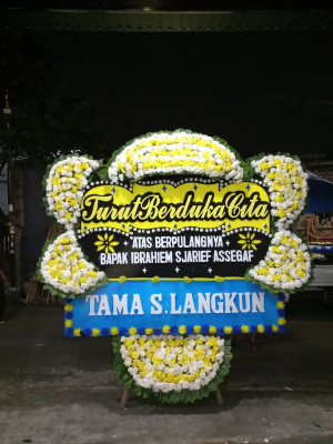 Papan Bunga Duka di Kawo